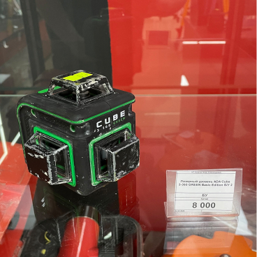 Лазерный уровень ADA Cube 3-360 GREEN Basic Edition Арт. А00560 (Зеленый луч) Б/У_1
