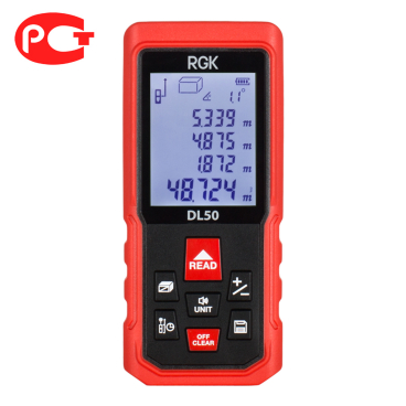 Лазерная рулетка с угломером RGK DL50 Арт. 4610011873904_50